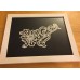 Framed "Slovenia" Bobbin Lace