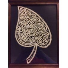 Framed Leaf Bobbin Lace 