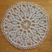 Crocheted 17" White Doily