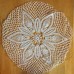 Crocheted Large 22" White Doily