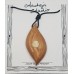 Leaf Alder Wood Pendant w/ Mother of Pearl Inlay Leaf Alder Wood Pendant w/ Mother of Pearl Inlay