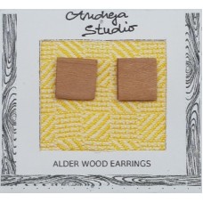 Small Square Alder Wood Studs Small Square Alder Wood Studs