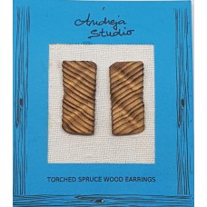 Rectangular Torched Spruce Wood Studs Rectangular Torched Spruce Wood Studs
