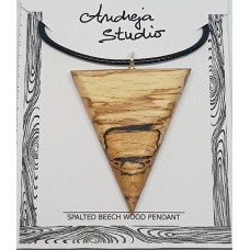 Triangle Spalted Beech Wood Pendant Triangle Spalted Beech Wood Pendant