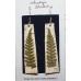 Fern on Birch Bark Dangle Earrings 